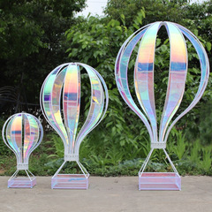 New Wedding Prop Large Hot Air Balloon Iron Craft Display Window Decoration for Shopping Malls Outdoor Garden Scenery Landscape Beautification