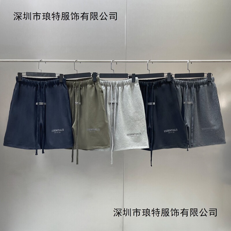 American High Street Style Fog Brand Ess Loose Fit Sports Casual Shorts for Men and Women, Couple's Versatile Shorts