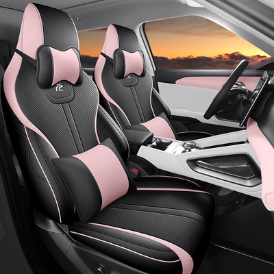 Modelə uyğun (Original) oturacaq örtükləri – Car Seat Cover - black-pink-deluxe-edition-note-the-model-year-rear-half-pack