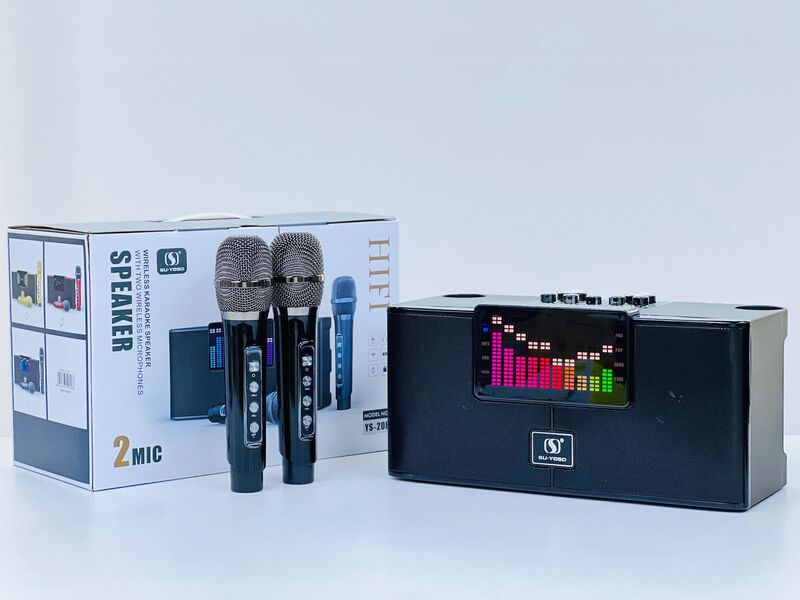 クロスボーダーys 208無線bluetoothスピーカー携帯電話マイクk歌セット一体機屋外携帯型小音響|undefined