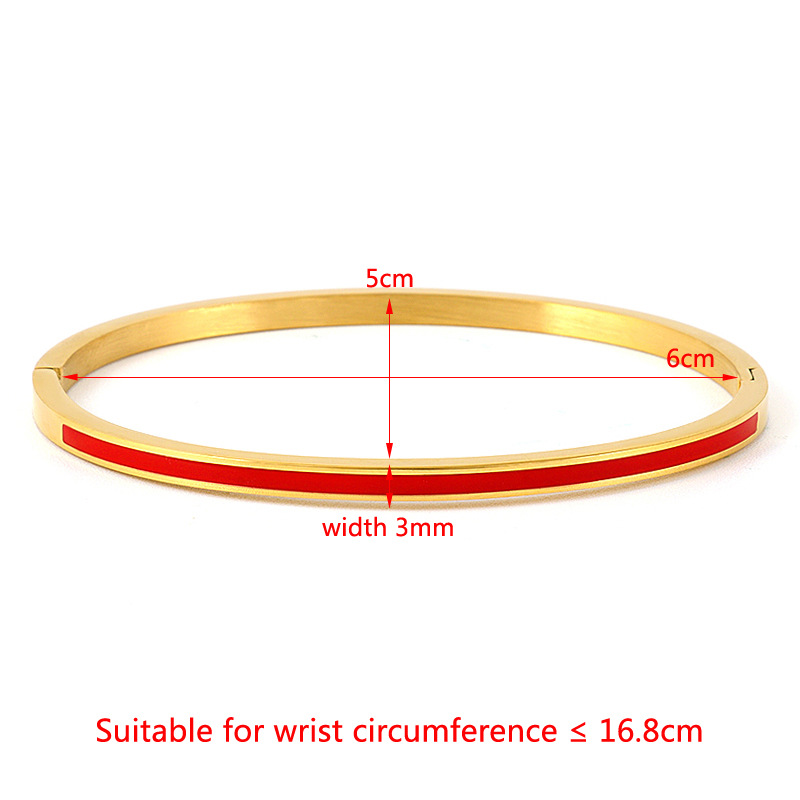 Streetwear Solid Color Stainless Steel Bangle In Bulk display picture 8