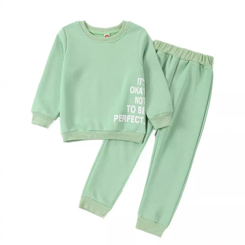 Children's Fashion Cartoon Print Long Sleeve Long Pants Set for Boys and Girls, Spring and Autumn New Arrival Casual Sport Sweatshirt Outfit