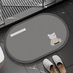 新款卡通潮品熊吸水耐蹭腳踏墊客廳入戶門地墊家用臥室浴室毯批發