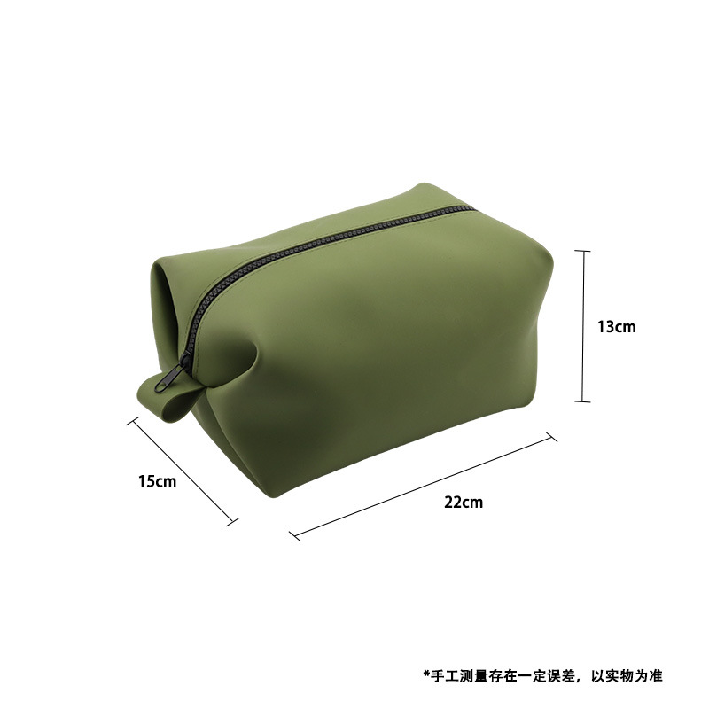 Bolsa de lavado de silicona de Amazon multifuncional portátil plegable impermeable bolsa de maquillaje de gran capacidad bolsa de almacenamiento de viaje