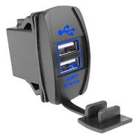 Модифицированный двойной USB автомобильное зарядное устройство Корабль автомобильное зарядное устройство мотоцикл зарядное устройство для мобильного телефона 12-24V