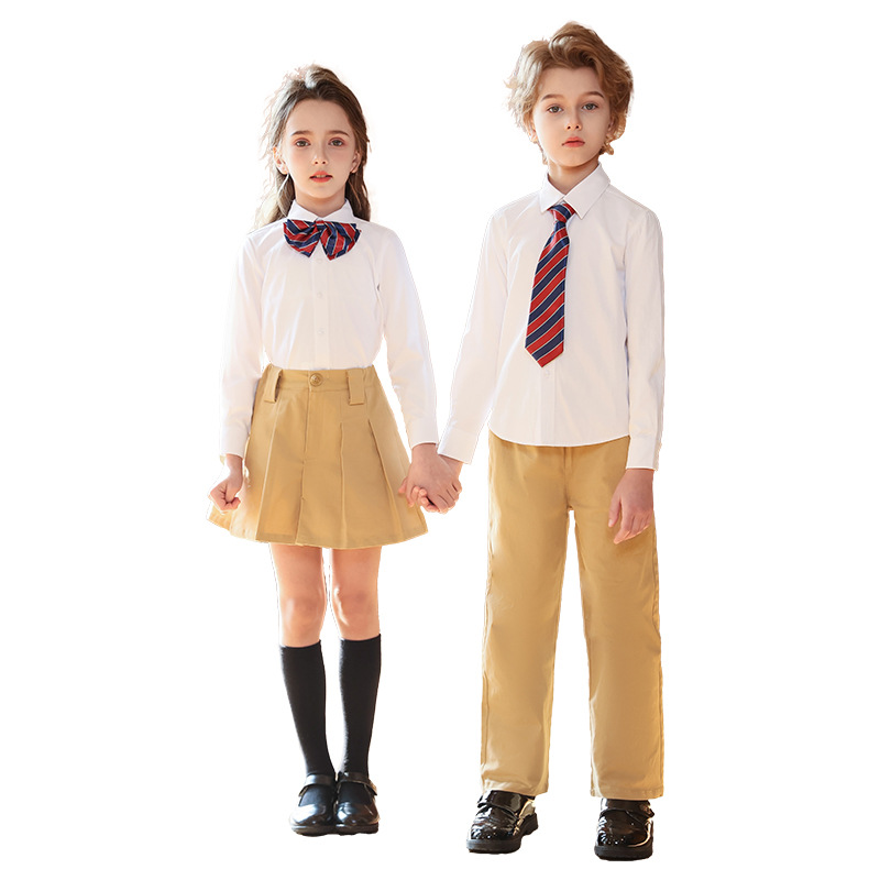 Trajes para niños, uniformes escolares, uniformes de jardín de infantes de primavera y otoño, uniformes de clase de estudiantes de secundaria, uniformes de coro de estilo universitario británico