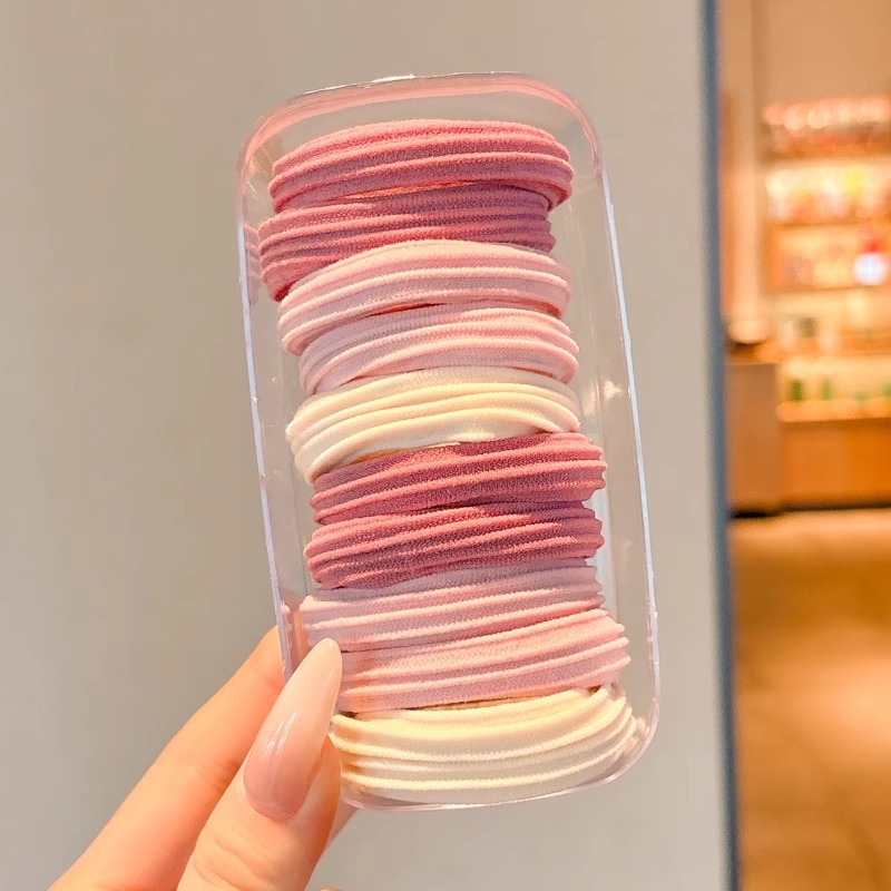 Cuerda para el cabello de cola de caballo alta, alta elasticidad y goma elástica duradera, temperamento femenino, cuerda para la cabeza, 2025 nuevo tocado de anillo para el cabello de verano