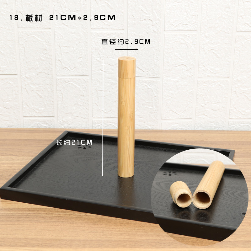 Tetera de bambú tubo de té de bambú tarro de bambú portátil tetera al por mayor lanzamiento ceremonia del té accesorios de almacenamiento productos de bambú