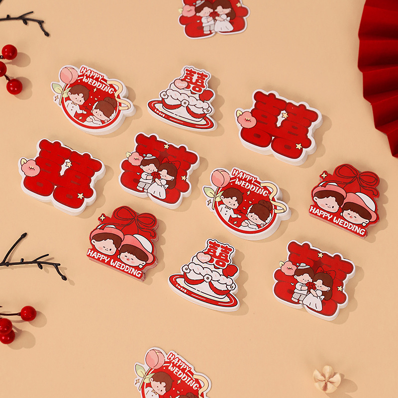 Casamiento creativo decoración de boda mini mano arrojar decoración de la sala de bodas nueva casa bandeja de frutas dibujos animados pequeñas palabras de boda