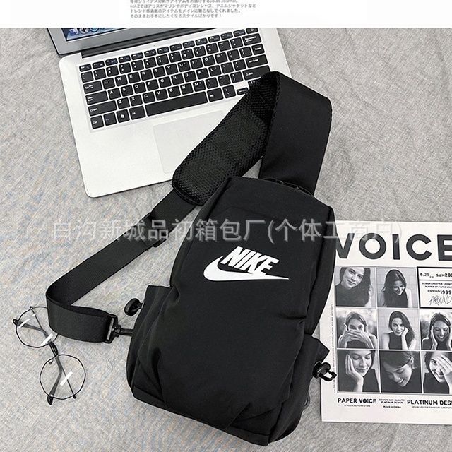 New foreign trade style chest bag for men and women, suitable for couples, middle and high school students, trendy outdoor casual travel backpack, short-distance shoulder bag
