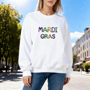 �羳���R�dһ�����l�W���A�IŮ�bMardi Gras��g��Ƭ�ӽq�l�W�a