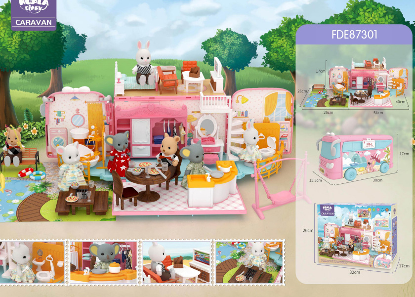 87301 저장 상자 버스 술집 (인형 없음)