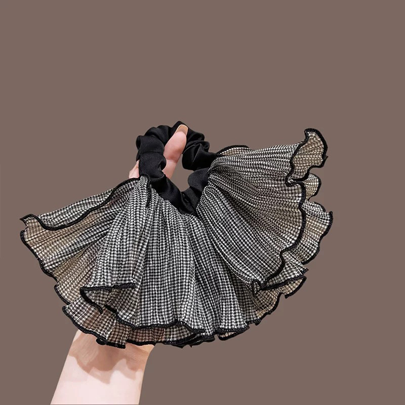 スカートシリーズヘアバンドレース刺繍ヘアバンドエレガントで優しいスタイルの女性の帽子ハーフポニーテールフラワーヘアアクセサリー|undefined