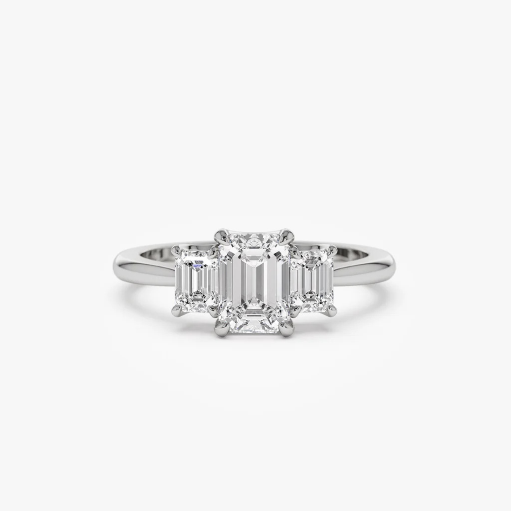 Elegant Sparkling Diamond Couple Ring For Wedding Proposal_voghion.com