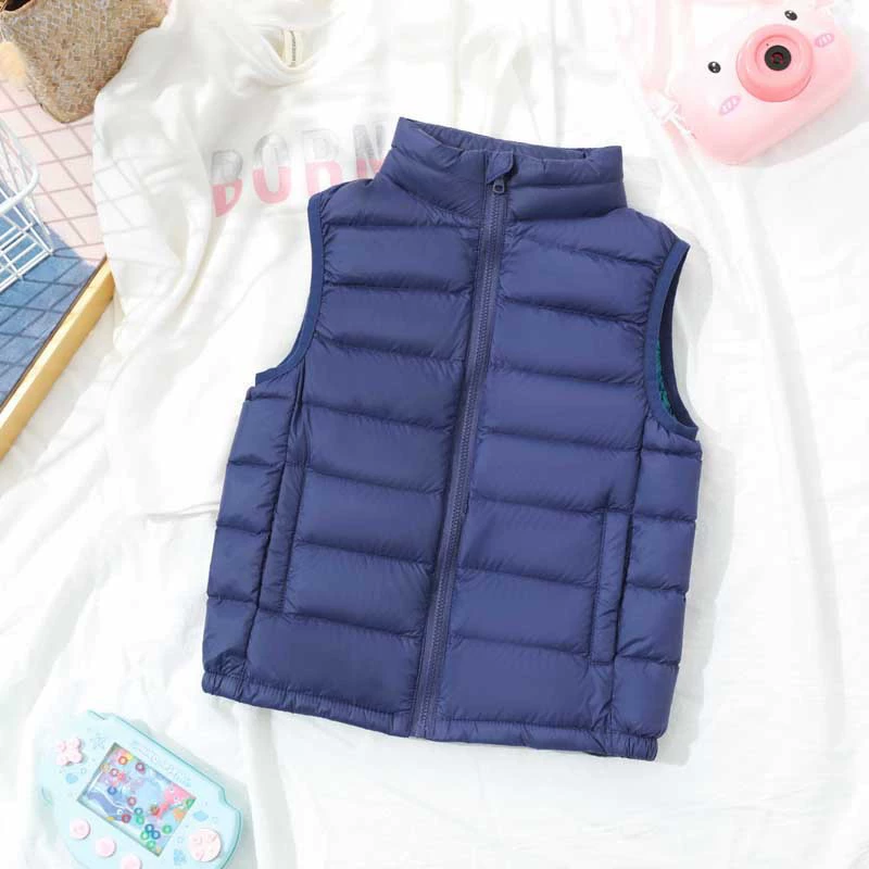 Детский легкий пуховик, средний и большой детский верхний жилет, мужская и женская детская осенне-зимняя верхняя одежда, подкладка школьной формы.