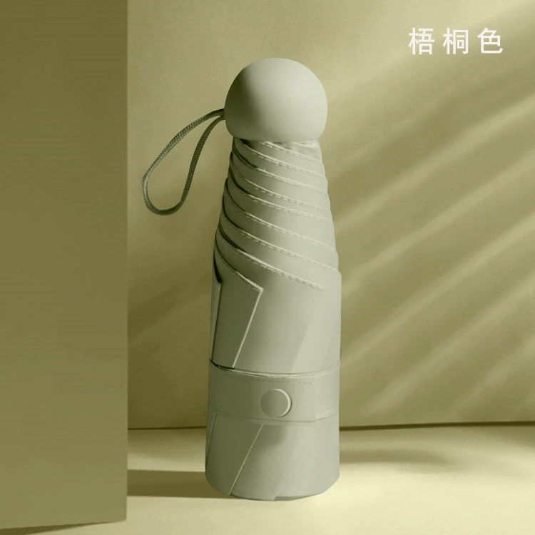 Umbrella solar-powered, small capsule, increased thickness, sun protection, UF-protection, gradient