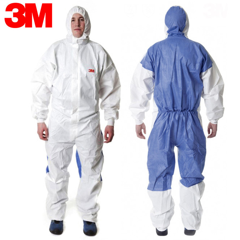 3M4535带帽连体防尘服防静电防尘喷漆防液体喷溅农药喷洒防护服