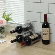 家用红酒架摆件创意葡萄酒架子方形桌面式客厅酒柜红酒展示架批发