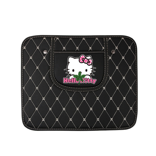 Car all-inclusive cartoon seat anti-kick pad cute children's seat pad car storage protective pad interior supplies
