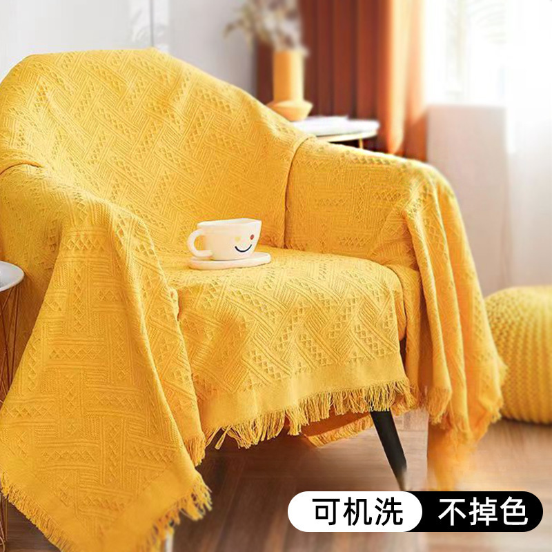 Minimalist Solid Color Fabric Single Sofa Chair Cover Simple Modern Tiger Stool Lazy Sofa Cover Universal Non-Slip