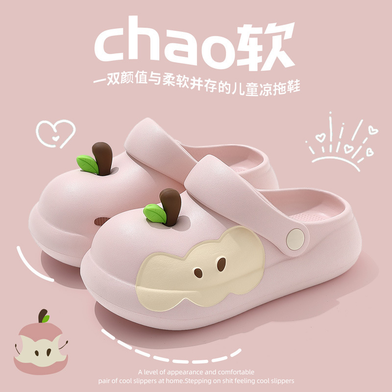 Apple Crocs レディース 夏 厚底 家庭用 室内用 滑り止め 両用サンダル 女性用 卸売|undefined