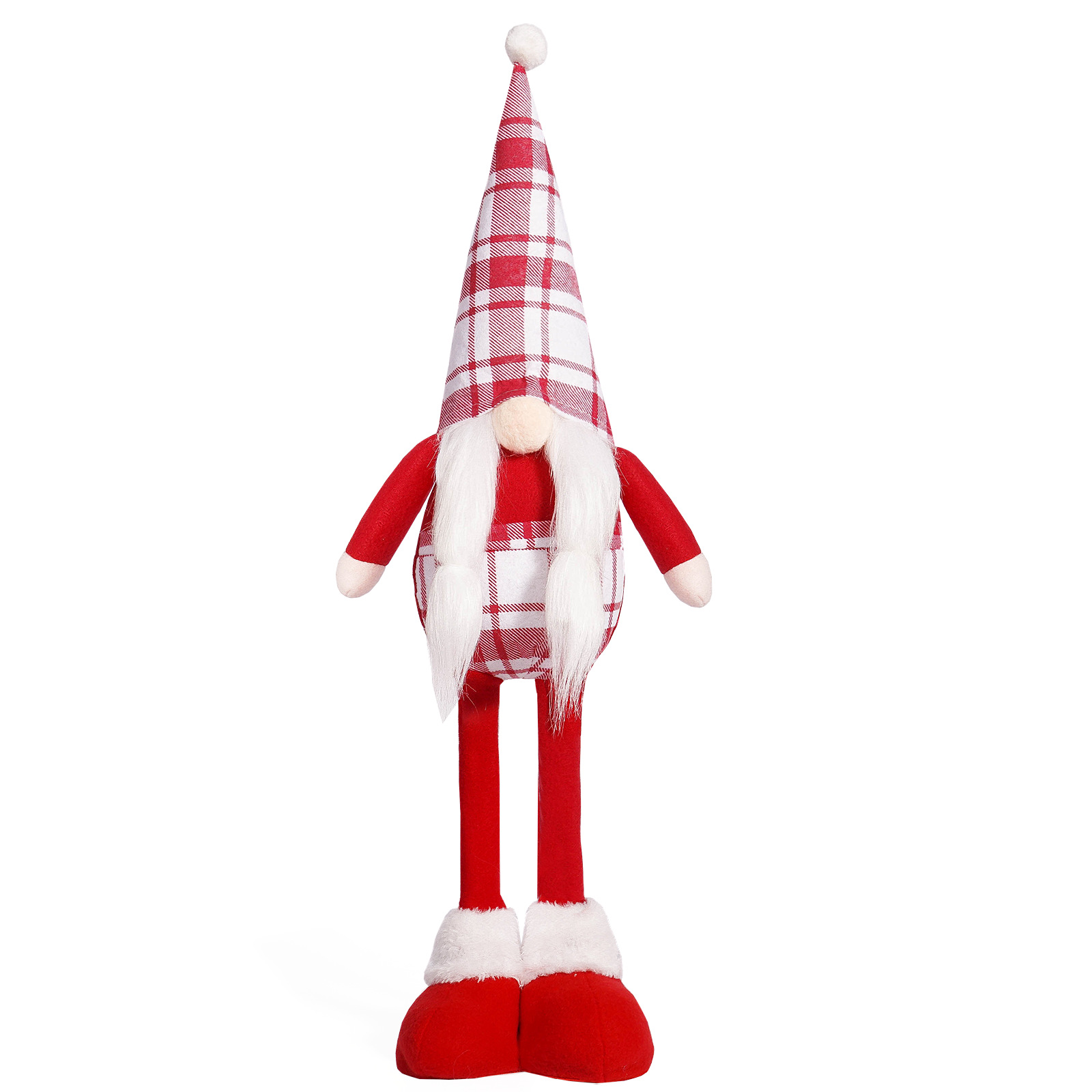 Navidad transfronteriza muñeca roja sin cara enana muñeca de pie adorable creativa Rudolf decoraciones