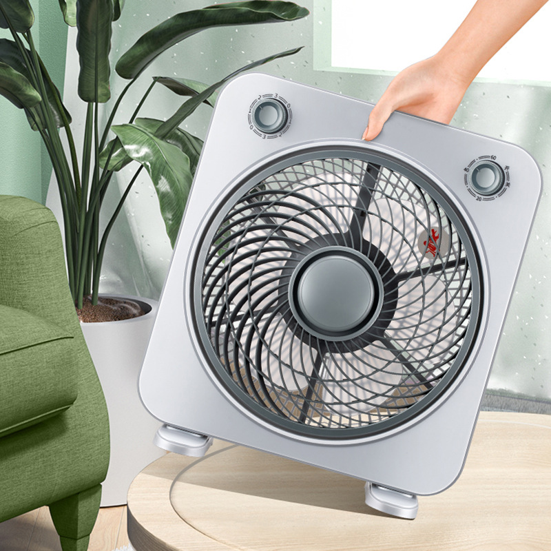 Electric fan desktop rotating leaf fan light sound household table fan small Hongyun fan dormitory desktop fan electric bed fan