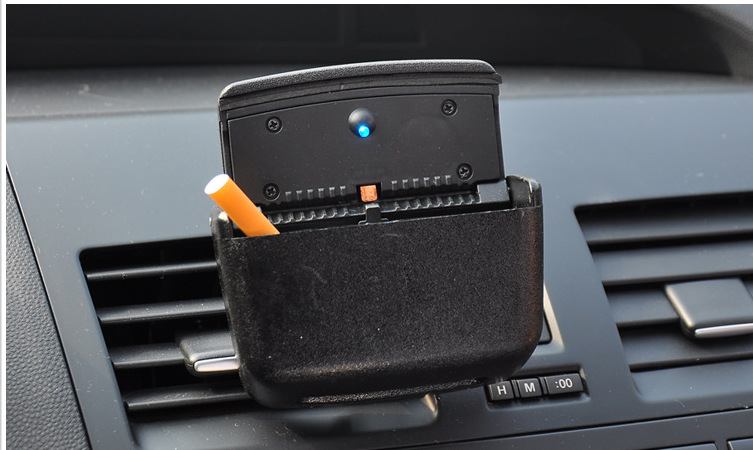 Car Door-Side Ashtray, Hanging Car Cup Holder, Multifunctional In-Car Ashtray with Led Night Light