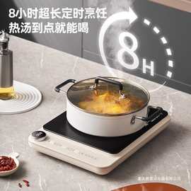 巴森双环电陶炉2025新款家用围炉煮茶炉小型大功率光波电磁炉火锅