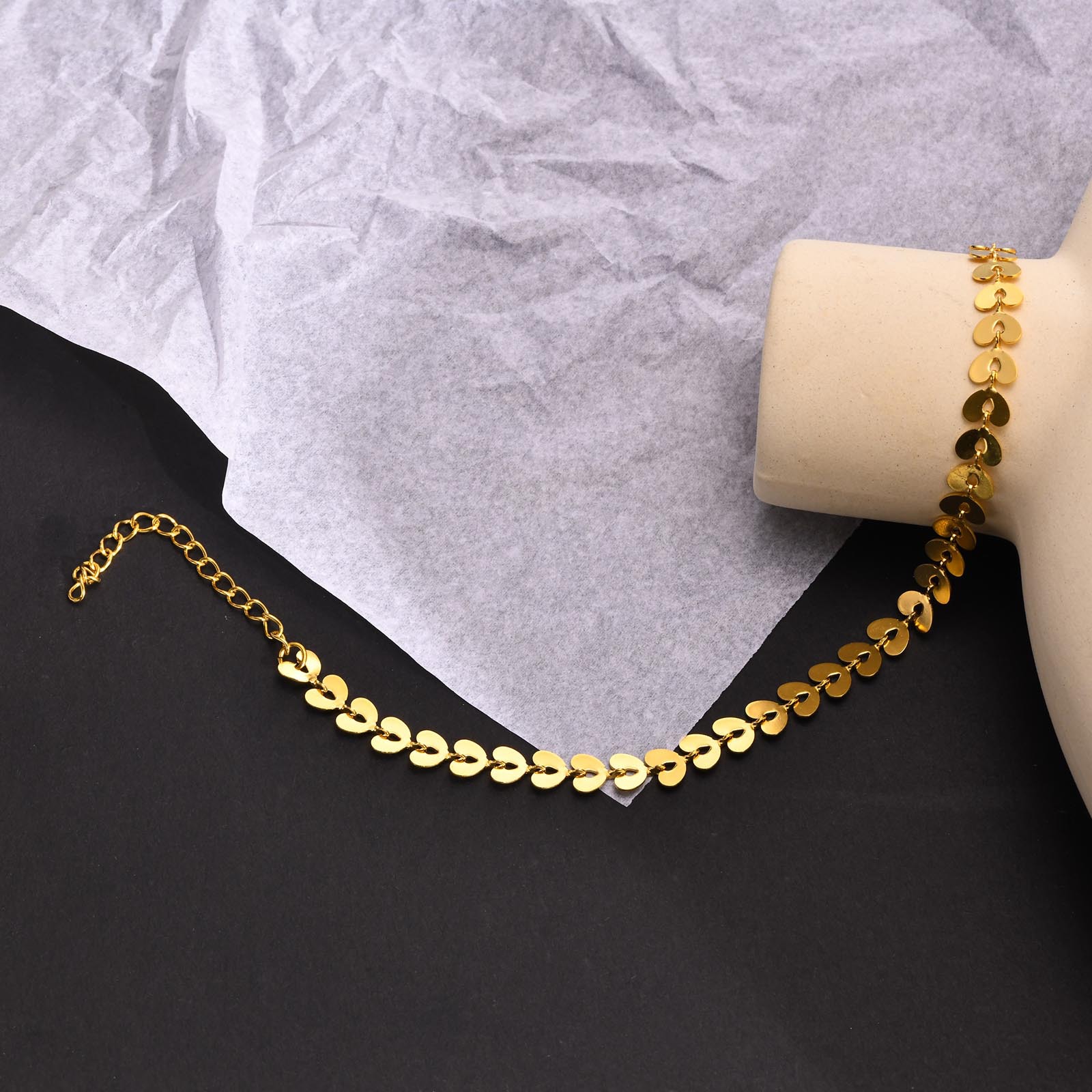 Simple Style Geometric Stainless Steel Plating Women's Anklet display picture 5