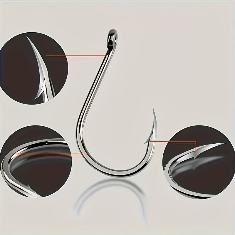 100pcs Traditional Style High Carbon Steel Fishing Hooks跨境|undefined