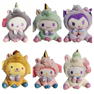 Мягкие игрушки Sanrio: единорог Меlodи Сinnamoroll Kuromi Hello Kitty