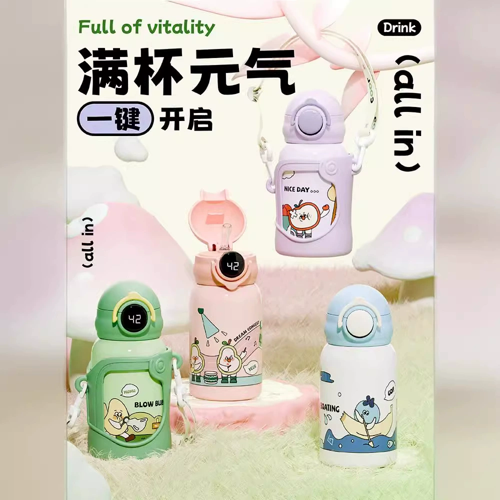 Оптовая продажа от производителя: термокружка из нержавеющей стали 316, милая детская кружка с мультяшным дизайном, портативная кружка для студентов, подарок для дома.