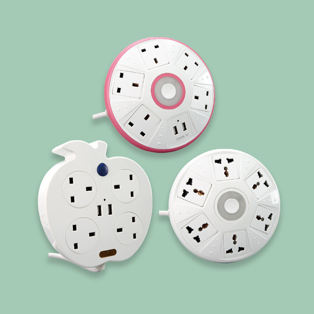 YAKI国际通用港版开关插座面板英标排插欧标英式插排多用插线板