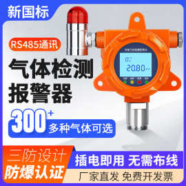 工业固定式气体探测报警器氧气一氧化碳硫化氢氨气浓度检测仪