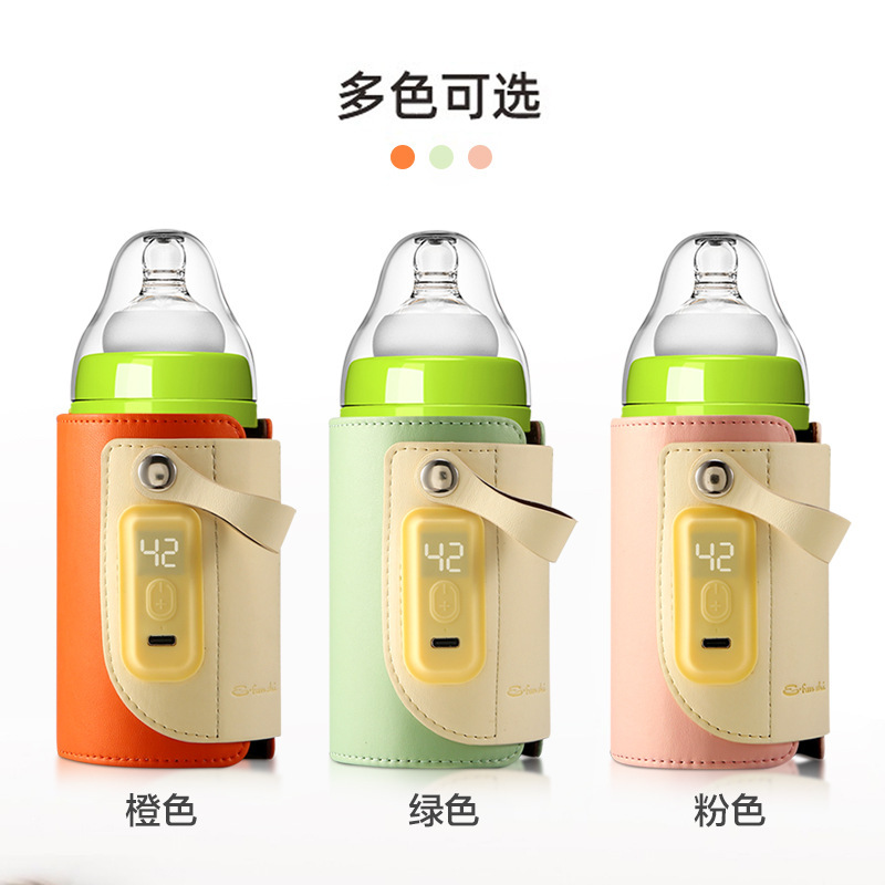 哺乳瓶加熱恒温カバーミルクウォーマーミルクウォーマーインテリジェント温度制御屋外ユニバーサルミルク泡立て装置|undefined