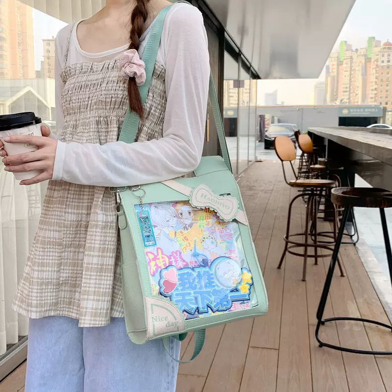 棉花娃娃单肩包牛奶盒包娃包痛包两用学生可爱日常通勤百搭斜挎包