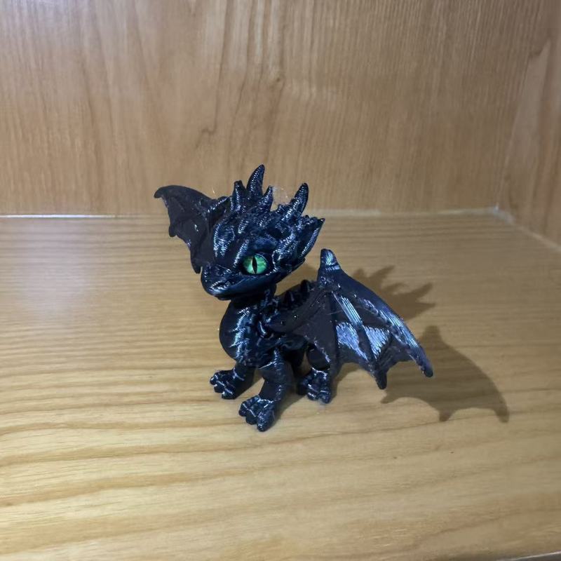 3D打印玩具恶魔翅膀飞龙关节可活动摆摊小玩具宠物摆件工艺礼品|undefined