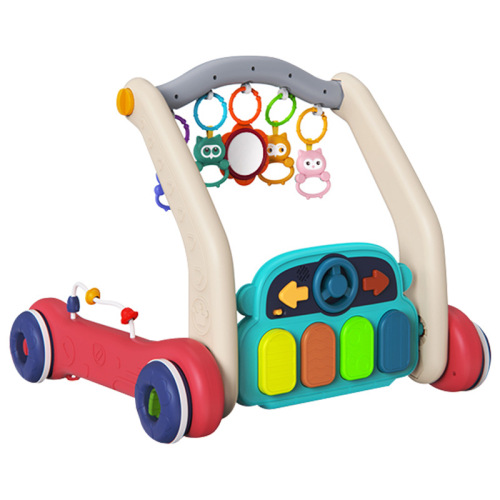 Infant and toddler multifunctional pedal piano fitness stand baby pedal music toy two-in-one stroller walker