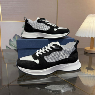 European Station Spring and Autumn trendy letter home low-top casual men's shoes presbyopic embroidered platform lace-up fashion sneaker
