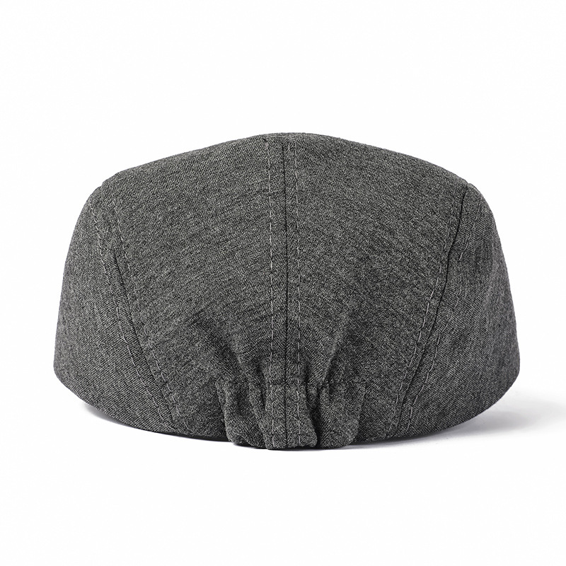 Cappello unisex in lana da uomo, tinta unita, casual, vintage, con visiera, da donna_voghion.com