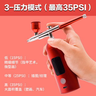 Airbrush Gun Electric Manicure Acrylic Paint Model Tattoo Spray Painting Small Mini Portable Baking Spray Gun