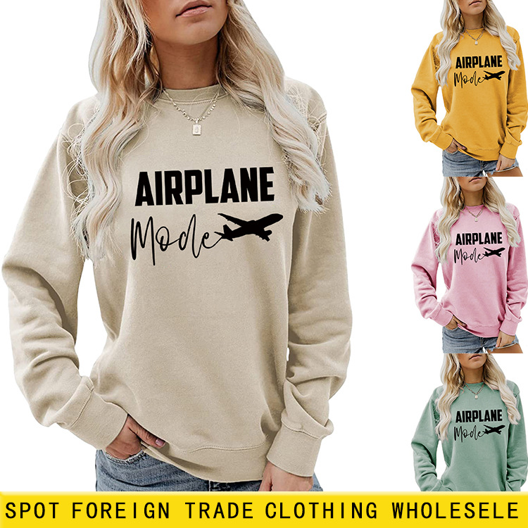Avión europeo y americano Amazon estación independiente deseo Comercio exterior letras europeas y americanas más el tamaño de las mujeres de otoño e invierno suéter al por mayor