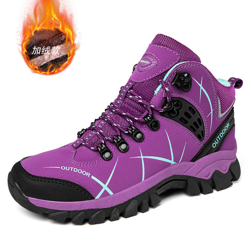 Zapatos de montaña transfronterizos para hombres impermeables, antideslizantes, desgaste, zapatos deportivos al aire libre de otoño y invierno y zapatos de montaña de montaña de montaña de senderismo pareja de tamaño grande