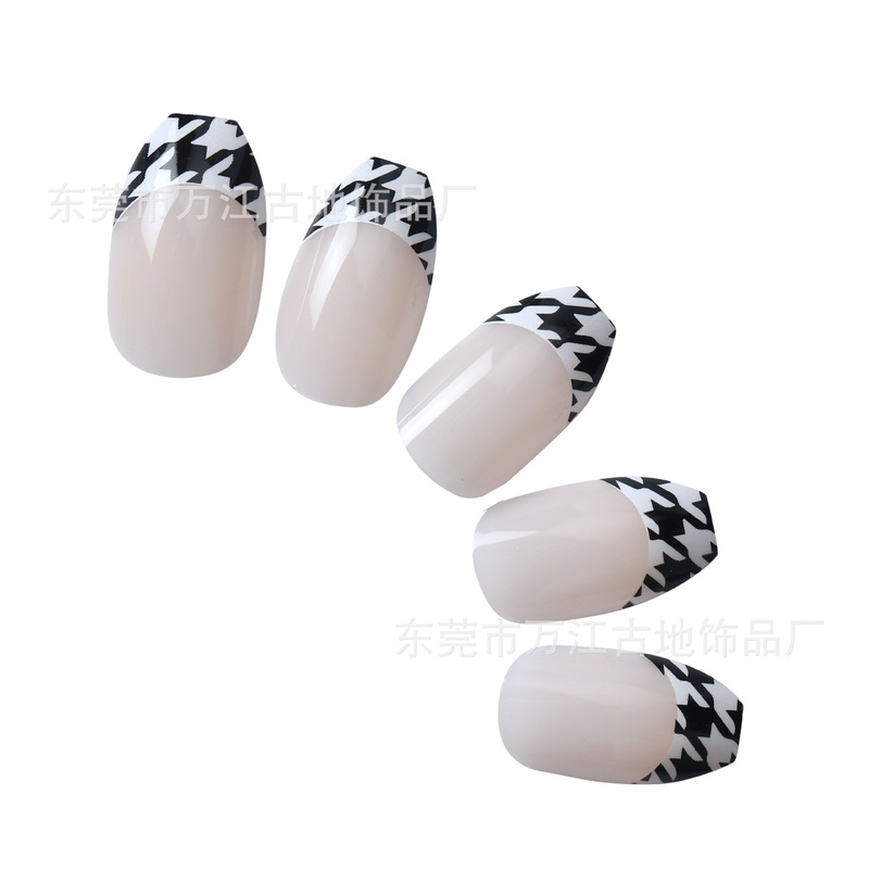 Customized 24-Piece Wearable Nail Polish, French Houndstooth Printed Nail Polish, Professional Nail Polish Production Factory Customized 24-Piece Wearable Nail Polish, French Houndstooth Printed Nail Polish, Professional Nail Polish Production Factory