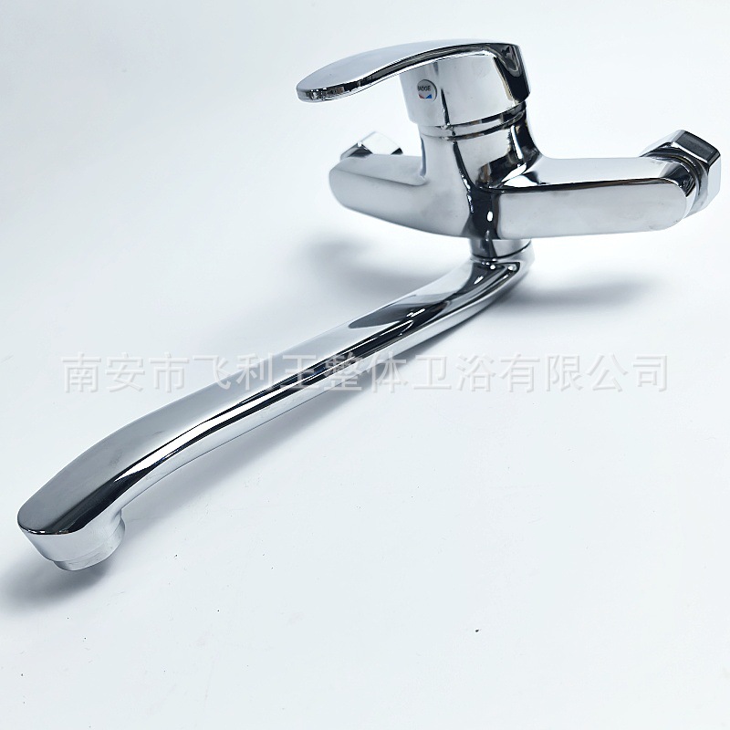The foreign trade zinc alloy Qiao Deng kitchen concealed installation two-piece swing hot and cold water faucet sink sink sink and mixed faucet undefined