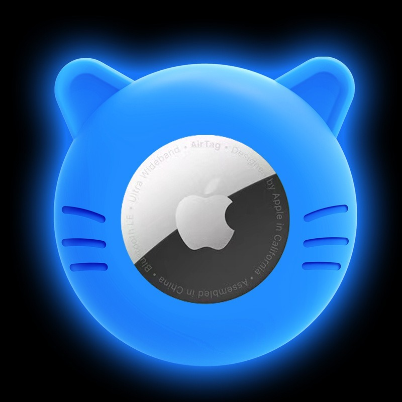 Funda protectora airtag aplicable Nuevo producto Funda protectora para rastreador de mascotas Collar para gatos con campana Funda protectora airtag
