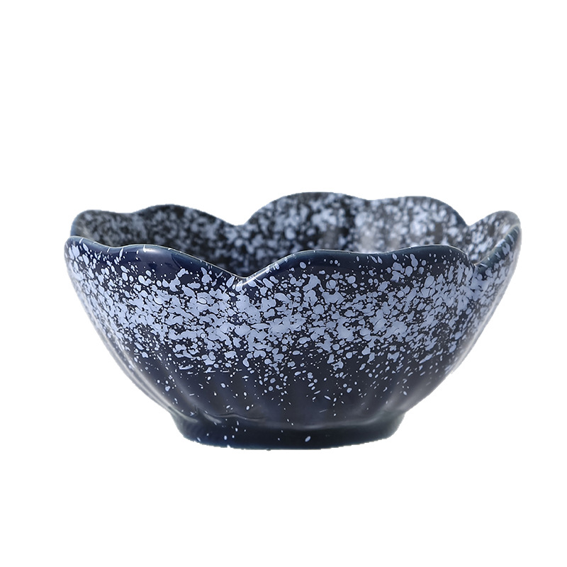 Plato de condimentos caseros de estilo japonés Salsa de salsa de soja y vinagre retro Plato pequeño comercial Bocadillos de frutas secas Plato de bocadillos de té hervido en horno image 5