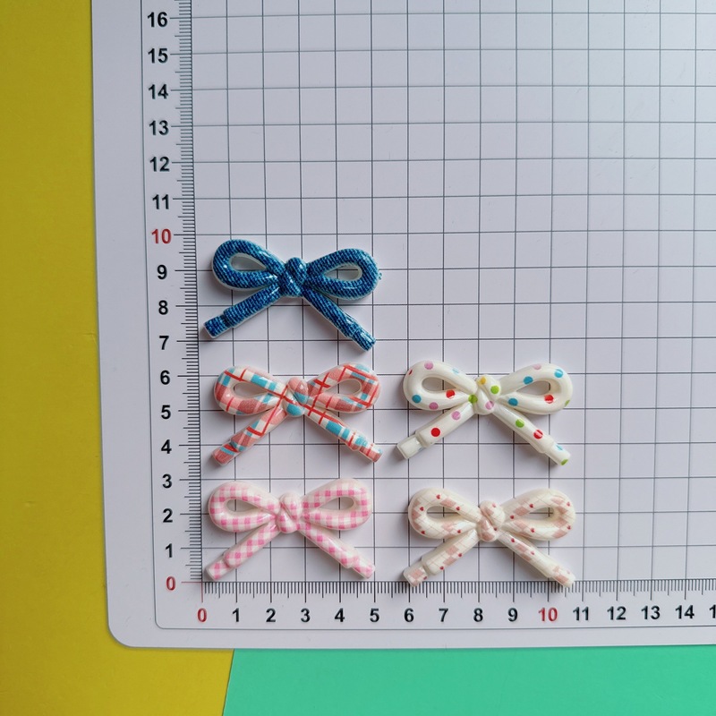 かわいいプリント靴ひも中空リボンアクセサリー diy 帽子電話ケースパッチ装飾クリーム接着剤下駄|undefined