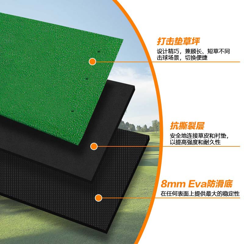 FUENTE fabricante de golf personal Swing Club Ball pad golf de alta elástica portátil práctica suministros Golf Strike pad